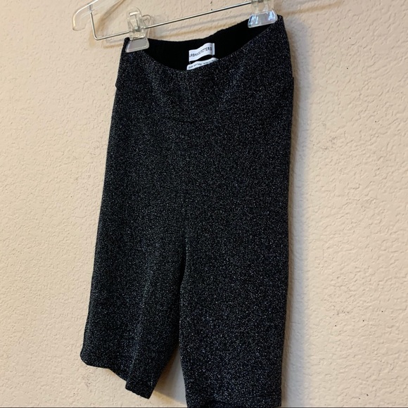Urban Outfitters Black Shimmer Biker Shorts - Picture 5 of 11